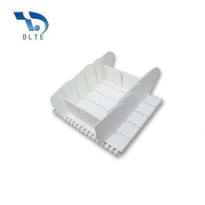 DLTE Plastic modular conveyor belt for Lifting Conveyor   baffles/ flights  baffle belt